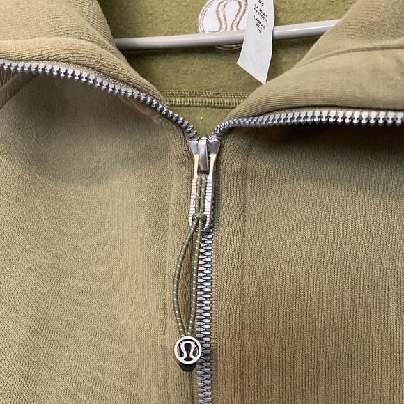 LULULEMON Scuba Oversized Funnel Neck Half Zip - Bronze Green - Picture 3 of 6